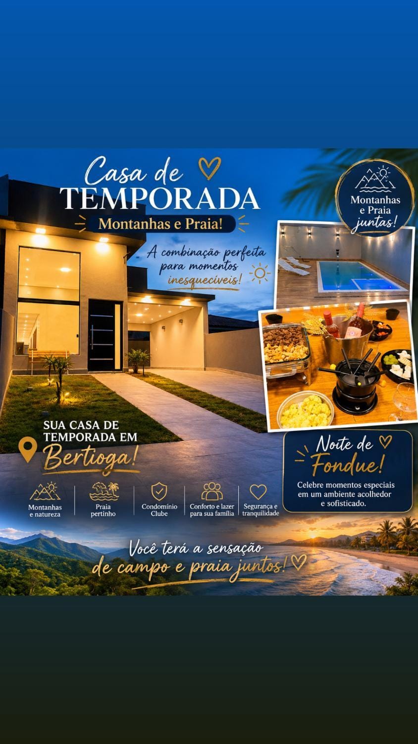 Casa com Piscina no litoral norte House in Bertioga
