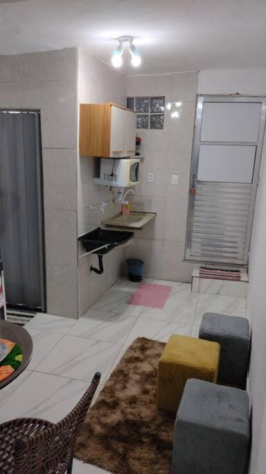 Kitchen or kitchenette, oven, stove