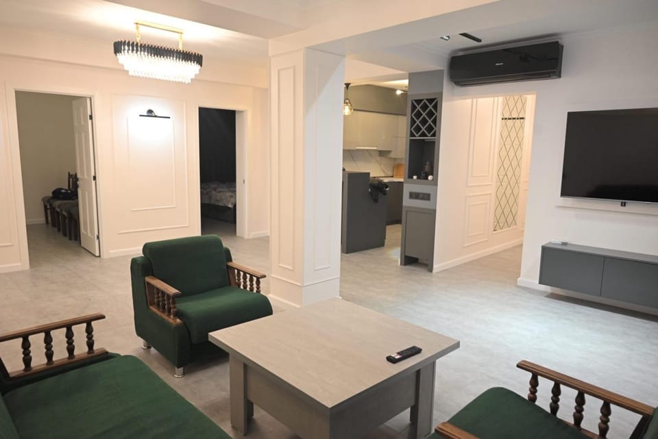 Communal lounge/ TV room, TV and multimedia, Kitchen or kitchenette, Living room, Seating area, Dining area, air conditioner