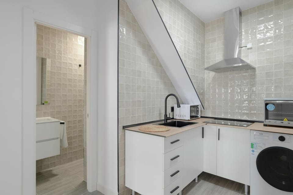 Kitchen or kitchenette, Living room