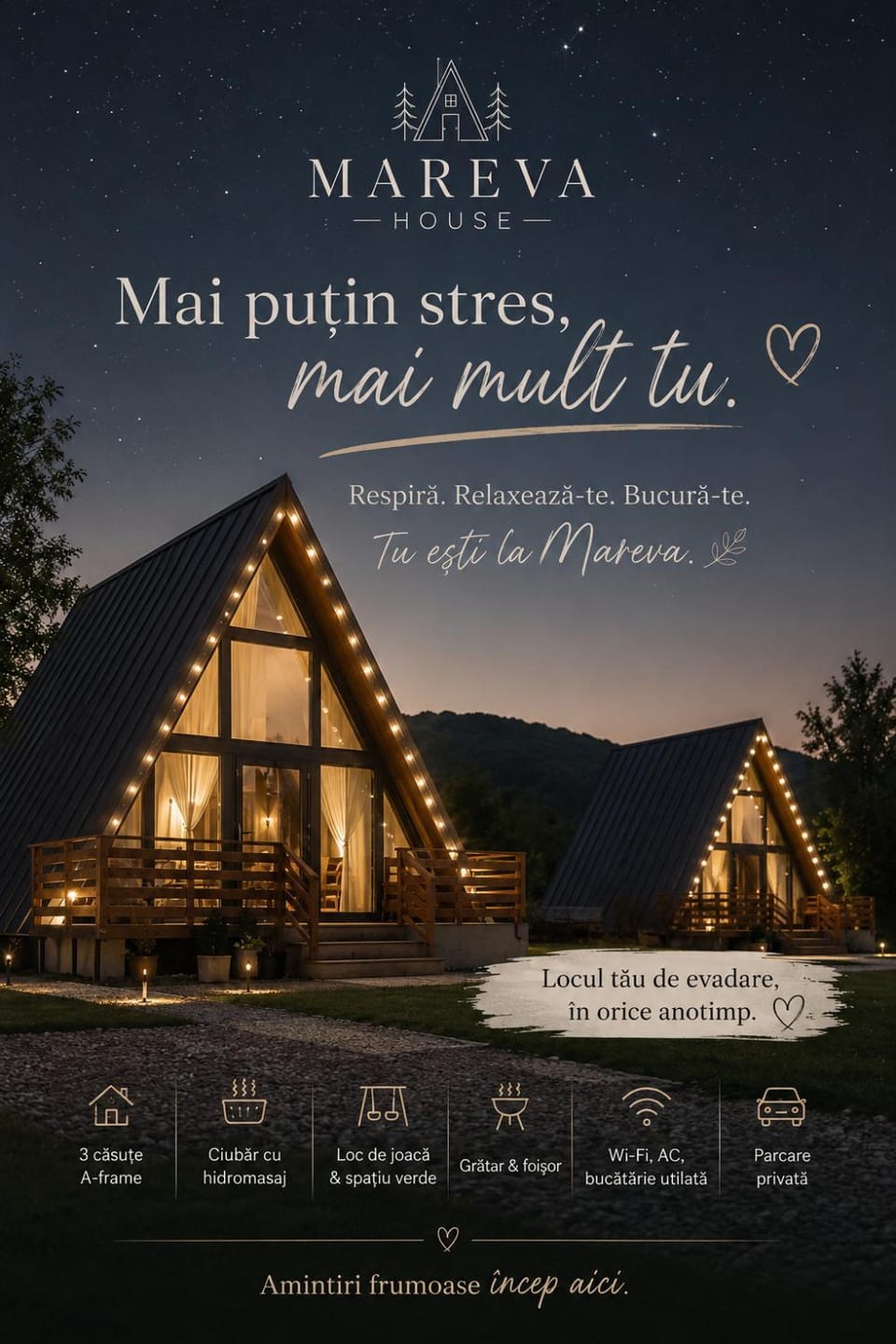 Mareva House Căsuțe A frame Chalet Chalet in Romania