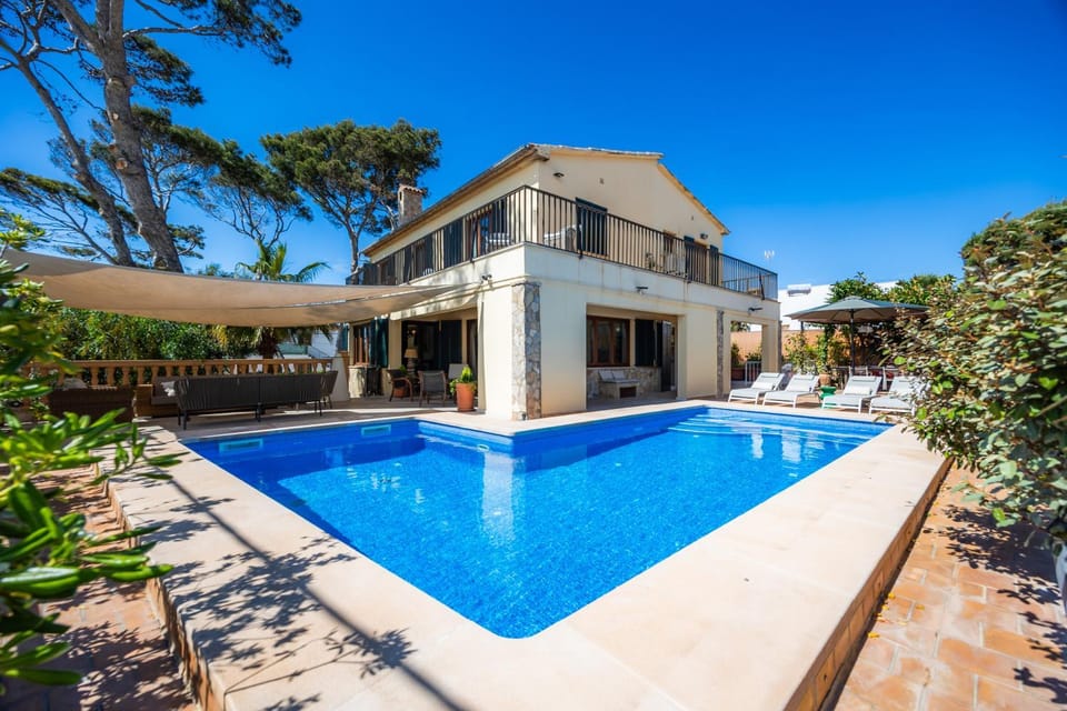 Property building, Living room, Swimming pool
