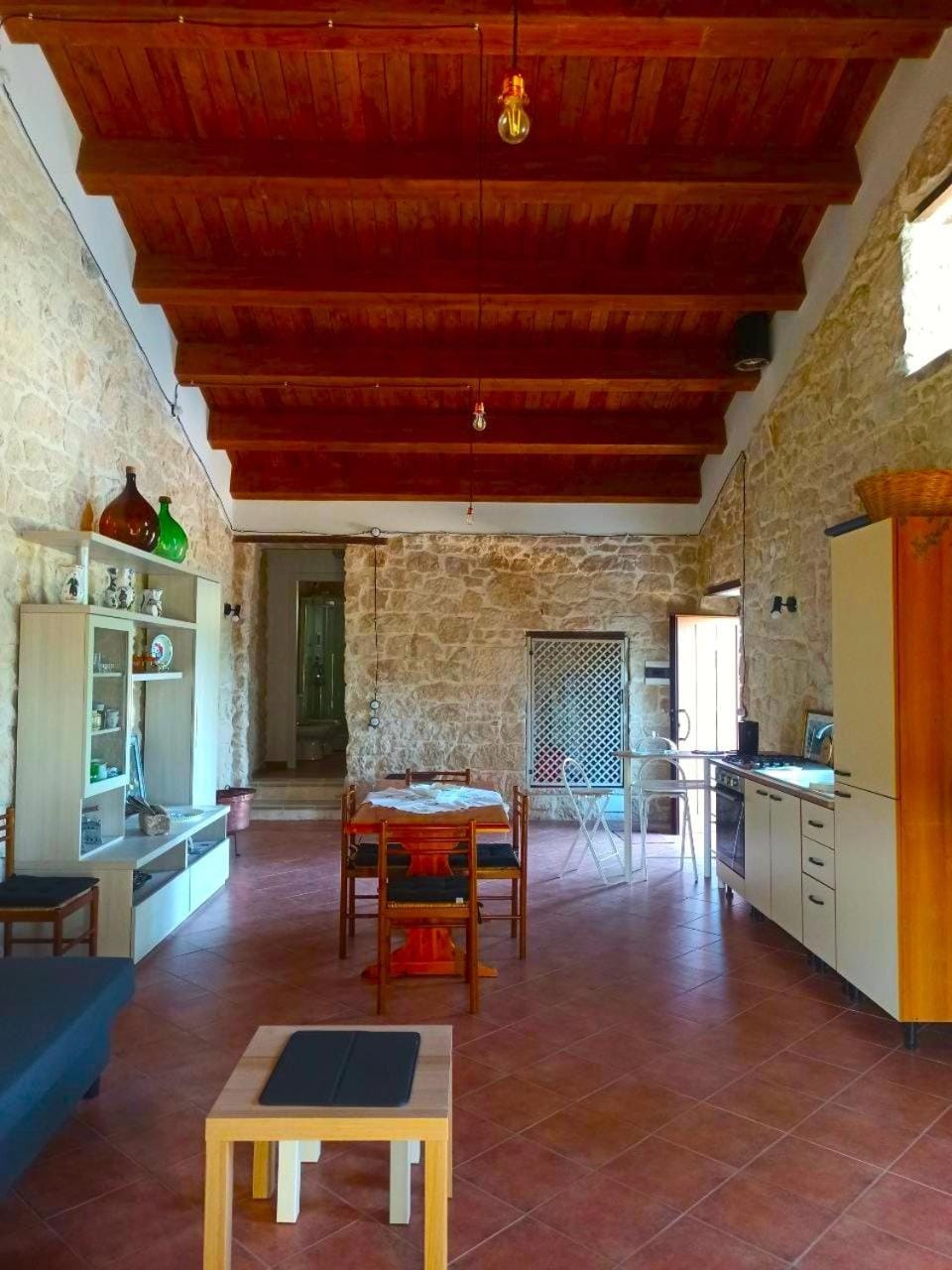 Kitchen or kitchenette, Living room, Dining area, furniture, heating, internet