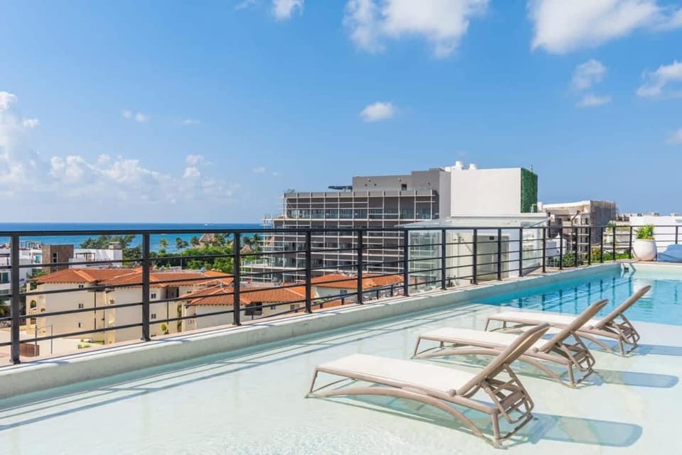 Day, View (from property/room), Balcony/Terrace, Pool view, Sea view, Swimming pool, sunbed