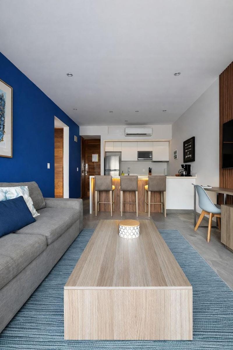 Luxury Condo, 1BR 1BA, 200MB, Gym Sauna Cinema House in Playa del Carmen