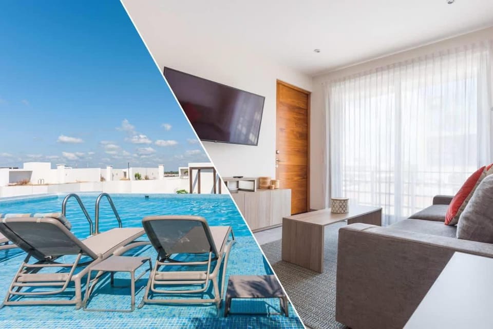 Luxury Condo, 1BR 1BA, 200MB, Gym Sauna Cinema House in Playa del Carmen