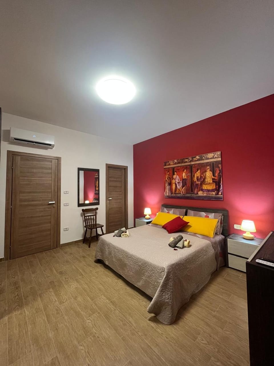 Bed, Photo of the whole room, Bedroom, wardrobe