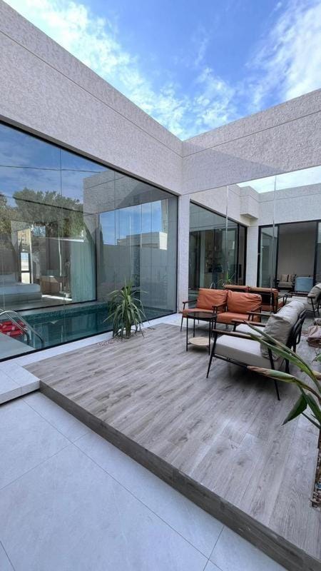 Patio, Balcony/Terrace, Pool view