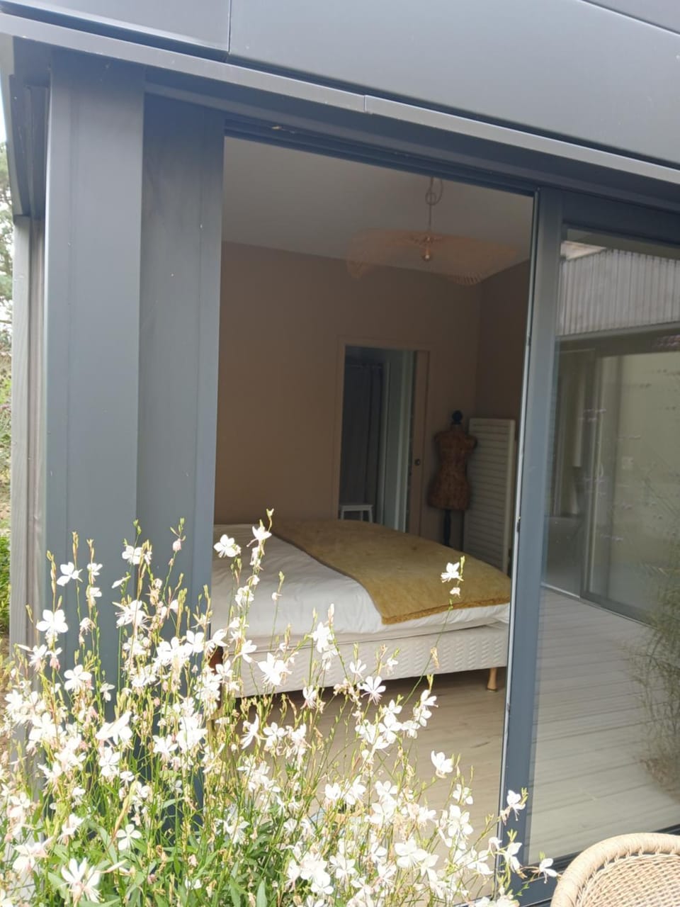 Patio, Bedroom, Garden view
