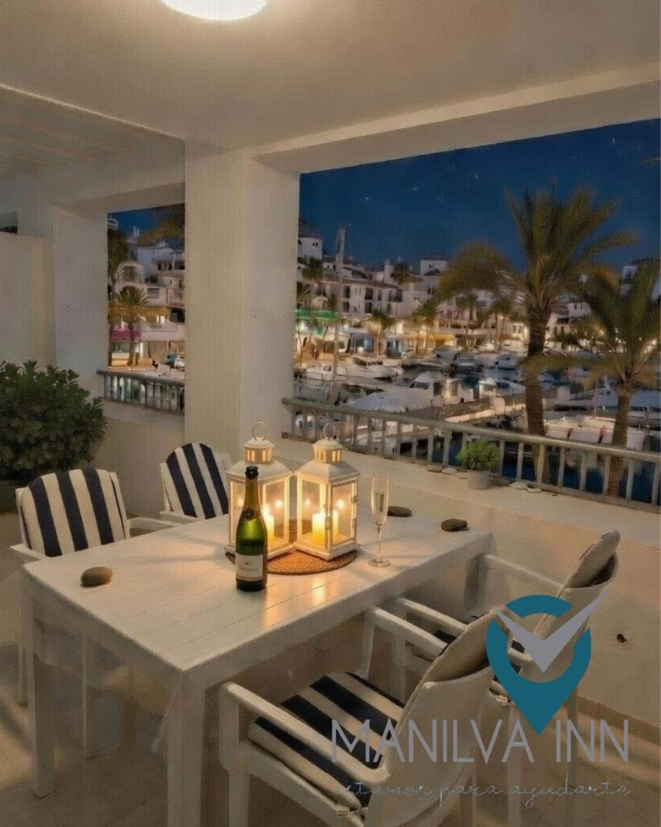 Night, Balcony/Terrace, Dining area