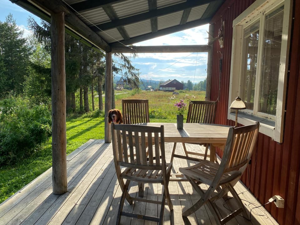 Day, Natural landscape, Garden, Balcony/Terrace, Dining area, Garden view