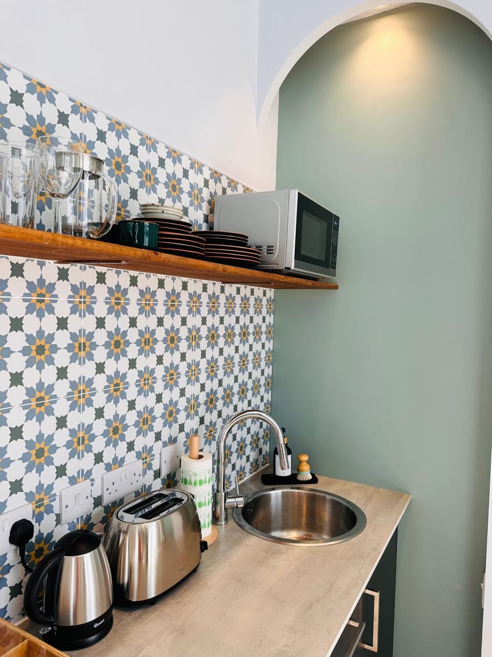 Coffee/tea facilities, Kitchen or kitchenette, microwave, toaster