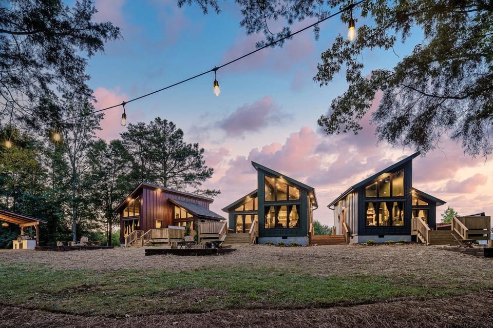 Property building, Natural landscape, Sunset