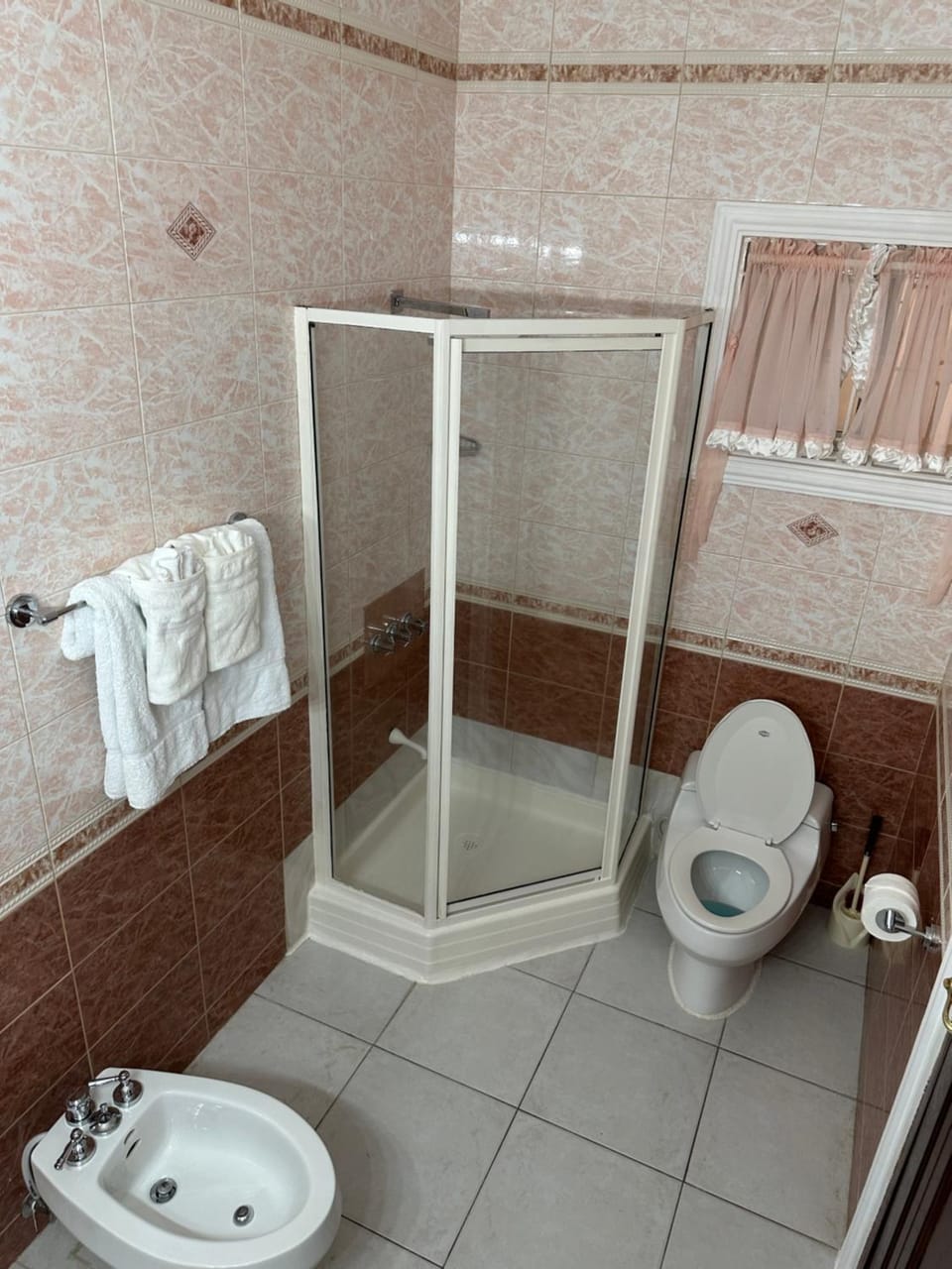 Shower, Toilet, Bathroom, bidet, towels