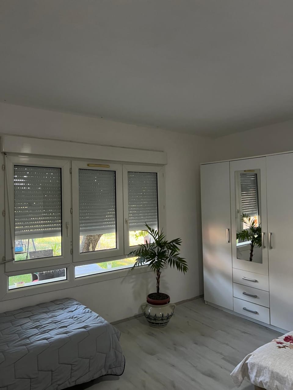 Bed, Photo of the whole room, Bedroom, towels, wardrobe