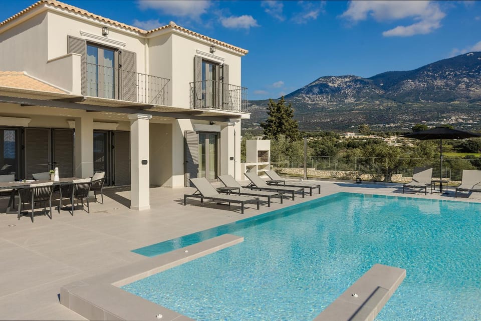 Property building, Natural landscape, Pool view, Swimming pool, sunbed