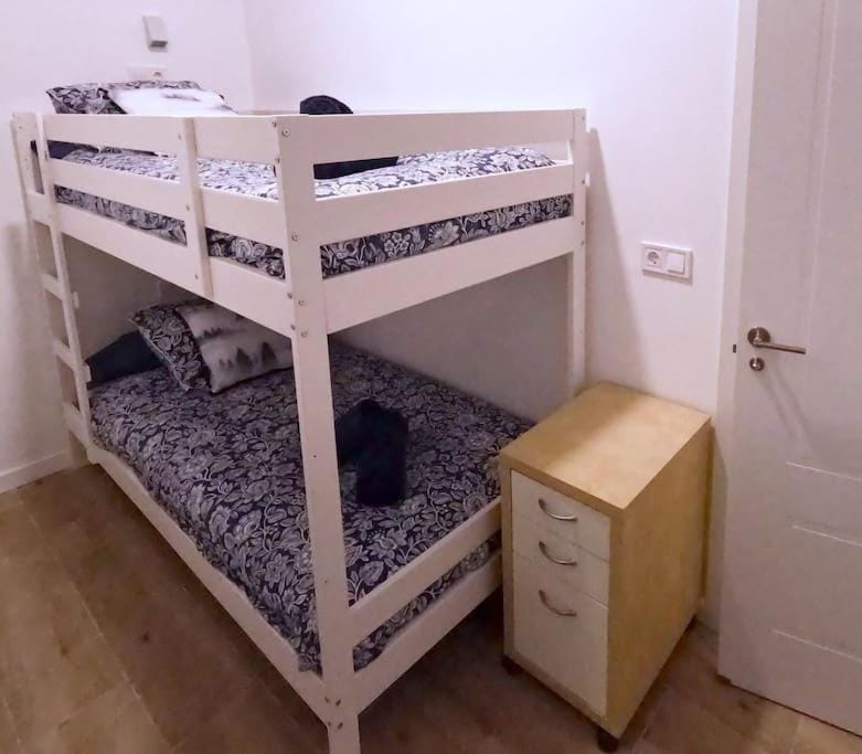 Photo of the whole room, Bedroom, bunk bed