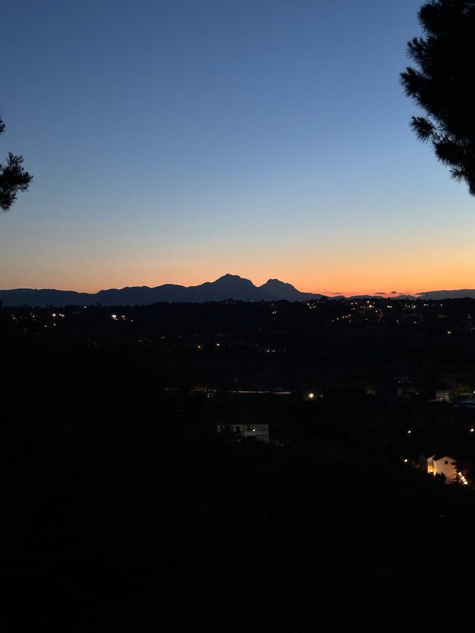 Natural landscape, Mountain view, Sunset