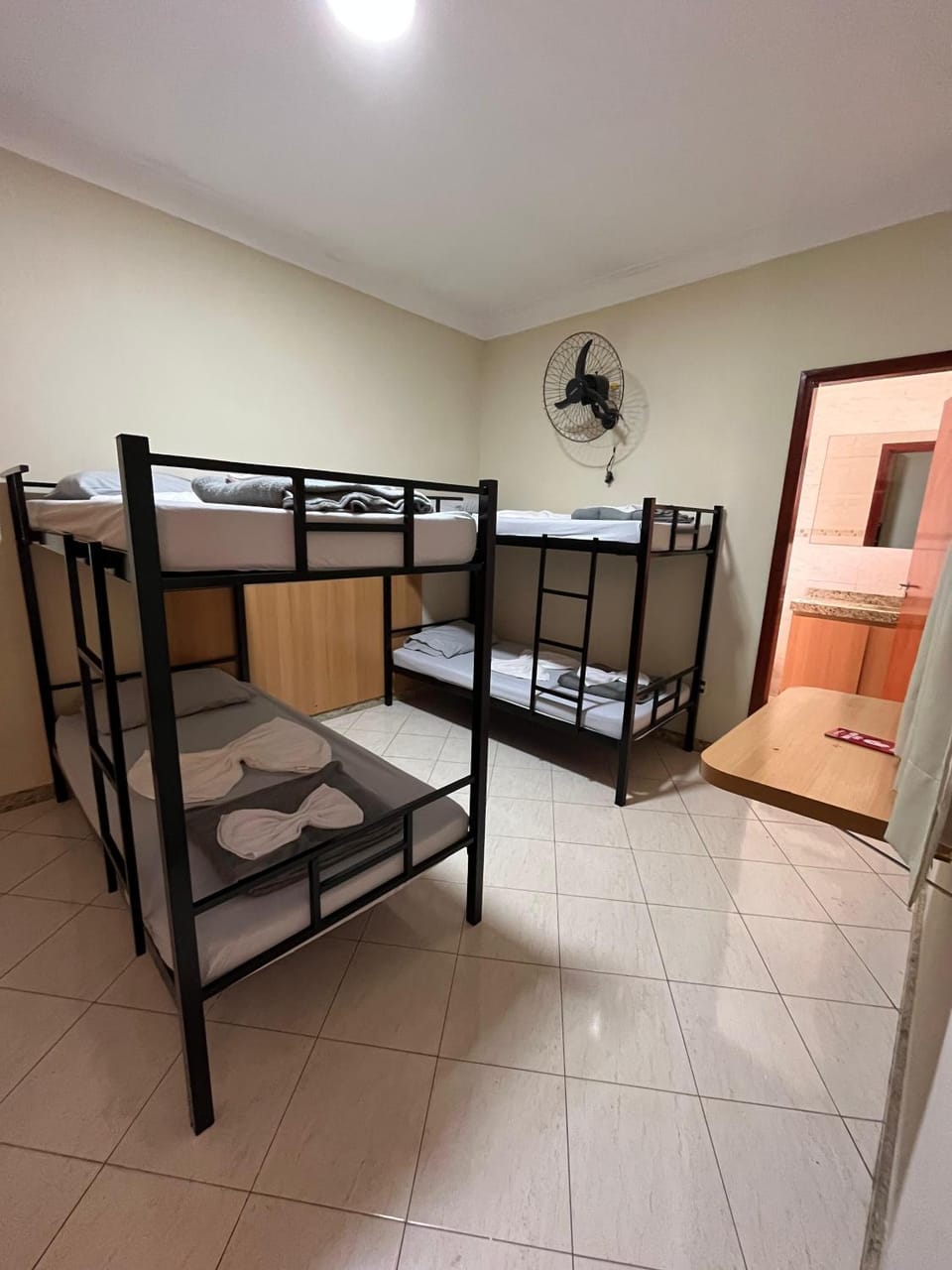 Photo of the whole room, bunk bed