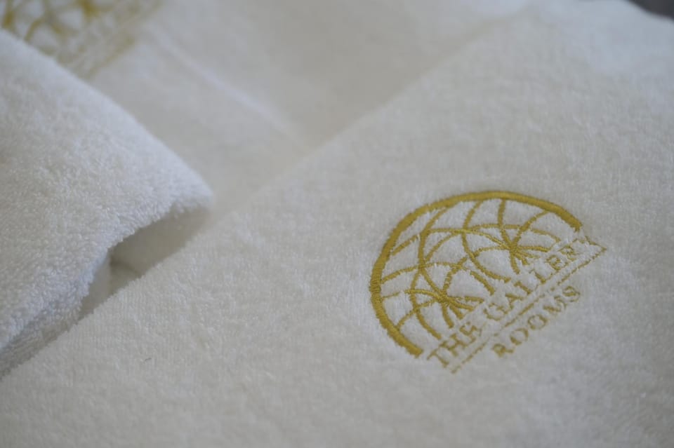 Property logo or sign, towels