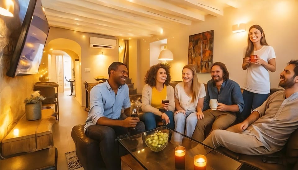 TV and multimedia, Living room, Seating area, Dining area