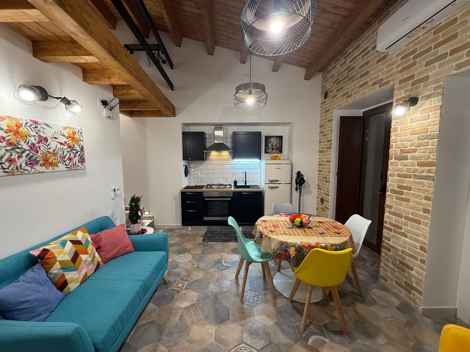 Living room, kitchen