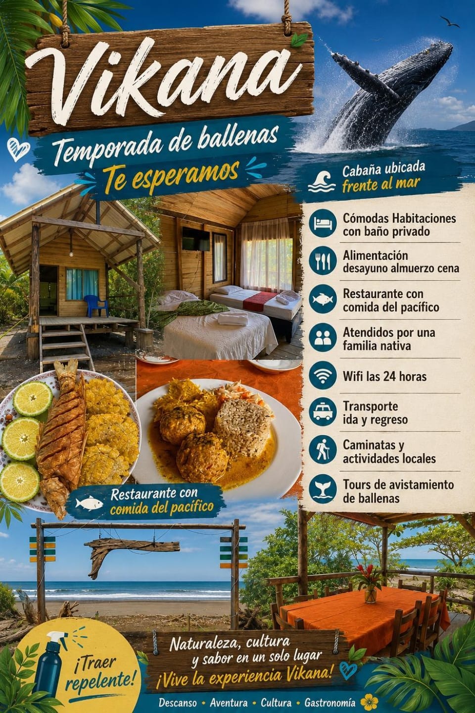 Cabaña y restaurante vikana Inn in Choco, Colombia
