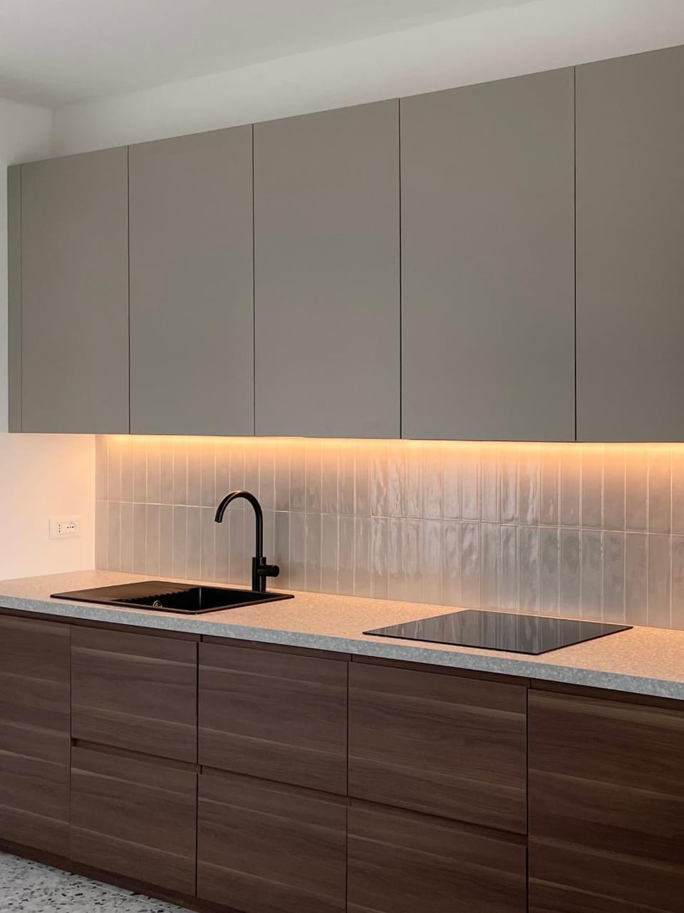 Kitchen or kitchenette, dishwasher, stove, washing machine, dryer