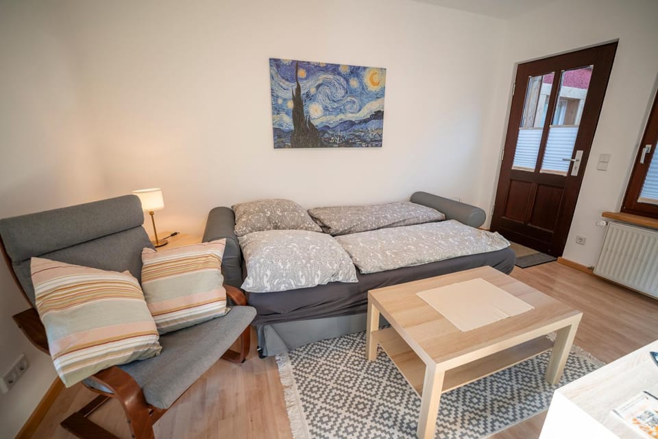 Bed, Living room, Photo of the whole room