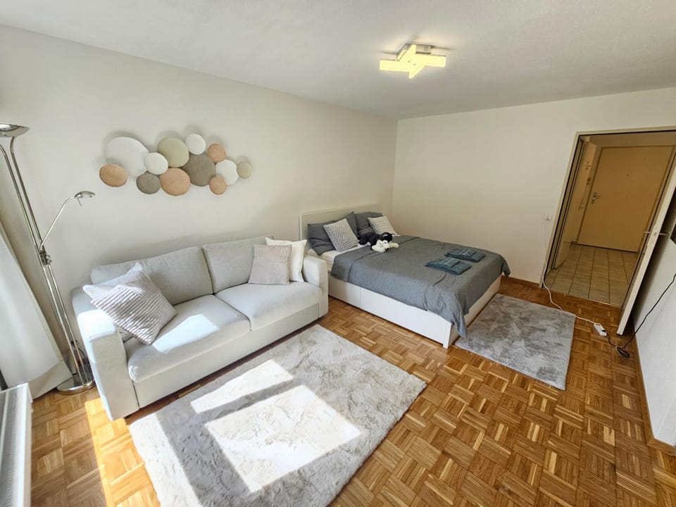 Bed, Living room, Photo of the whole room, Bedroom