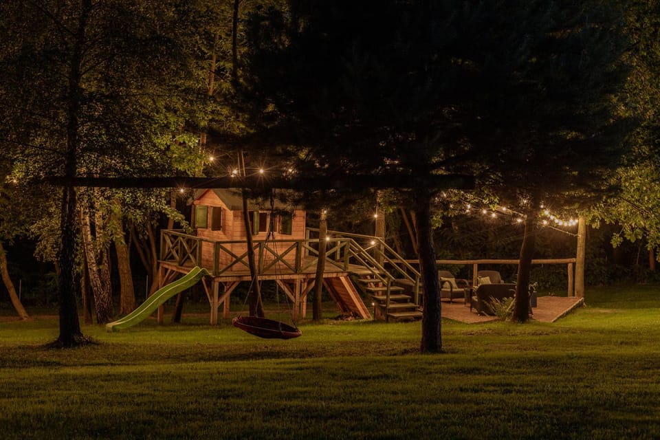 Night, Natural landscape, Children play ground, Garden, Evening entertainment, Garden view