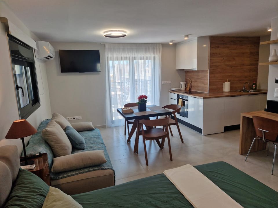 TV and multimedia, Kitchen or kitchenette, Seating area, Dining area
