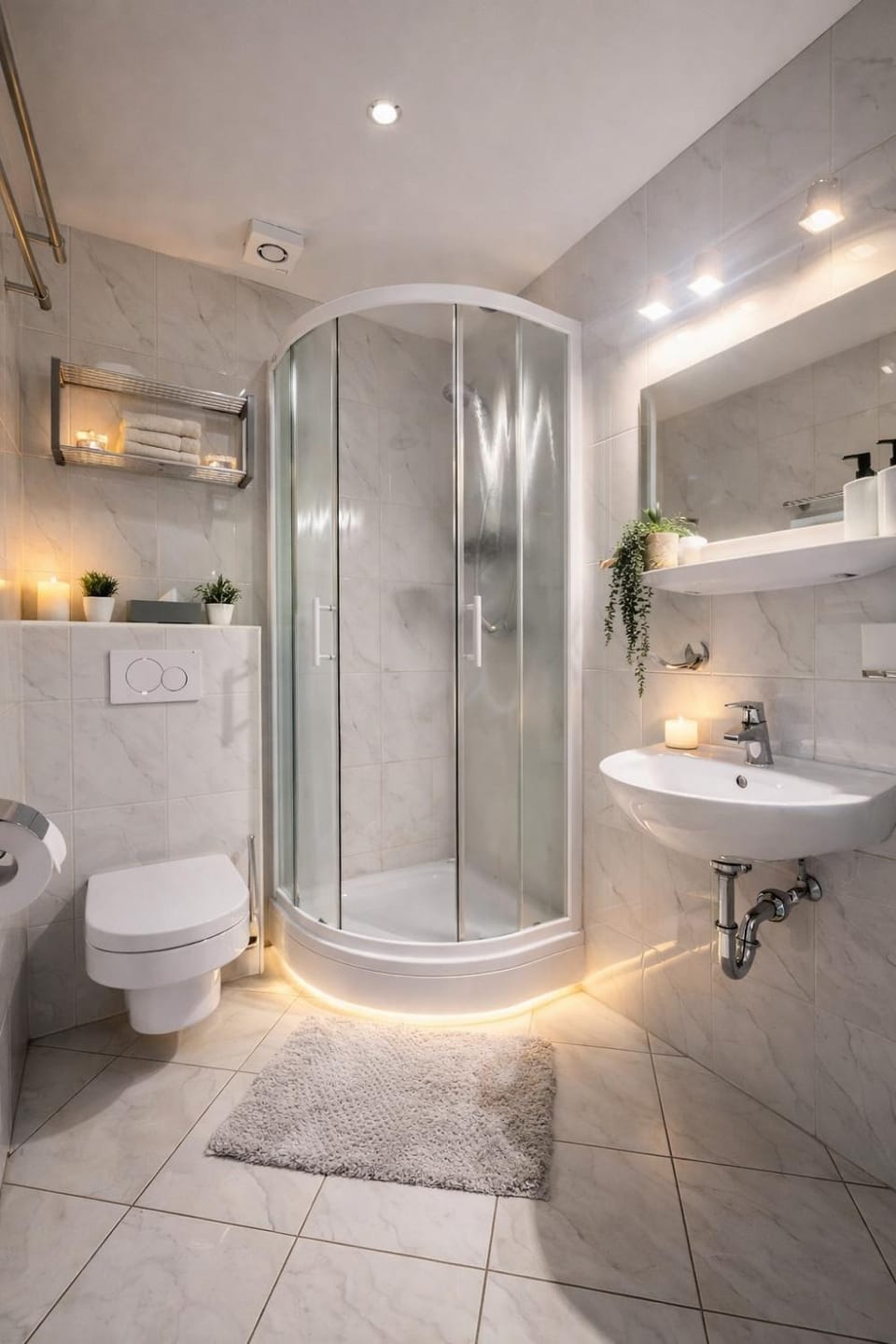 Shower, Toilet, Bathroom, towels