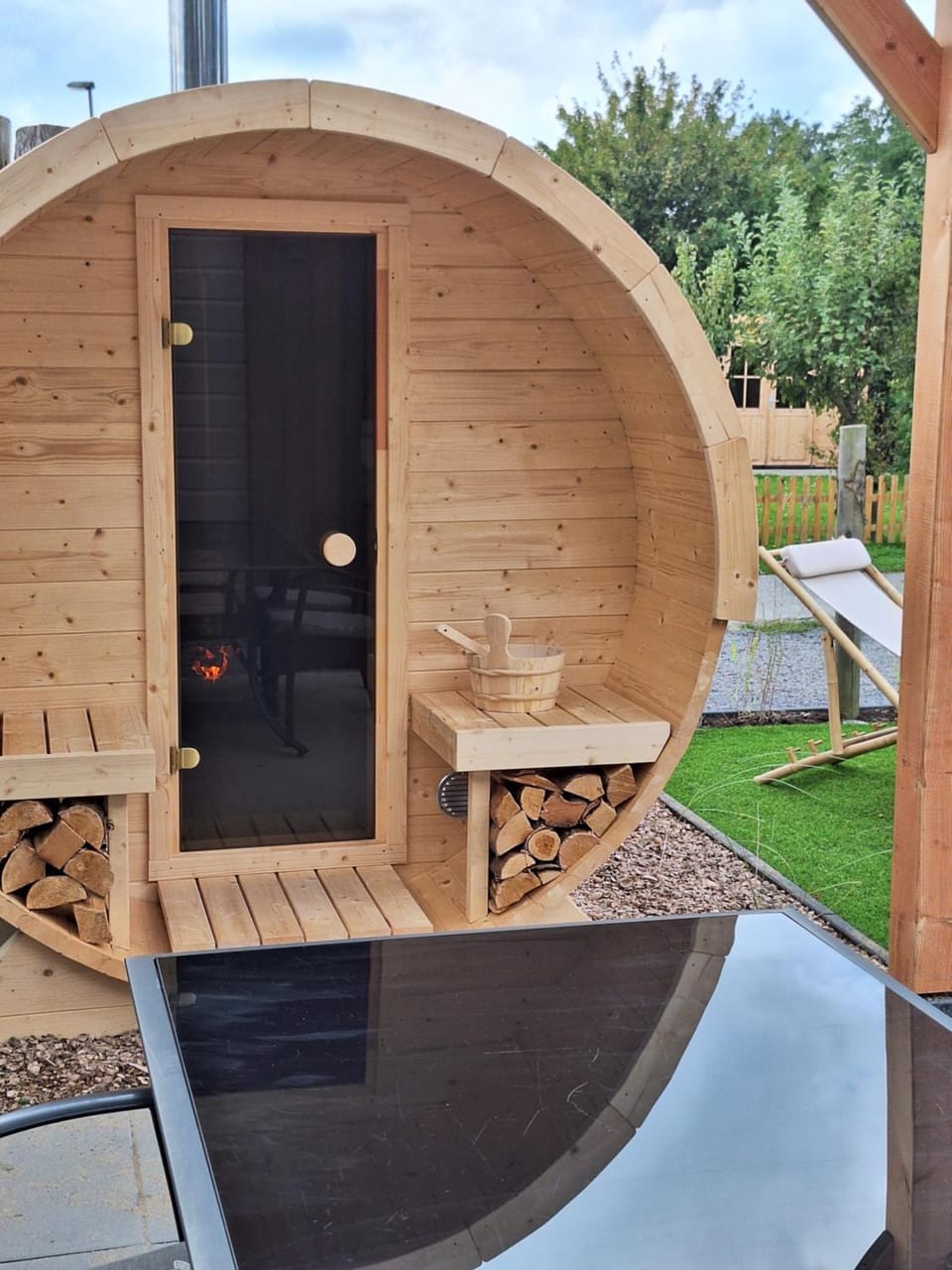 Day, BBQ facilities, Garden, Sauna, Dining area, Garden view