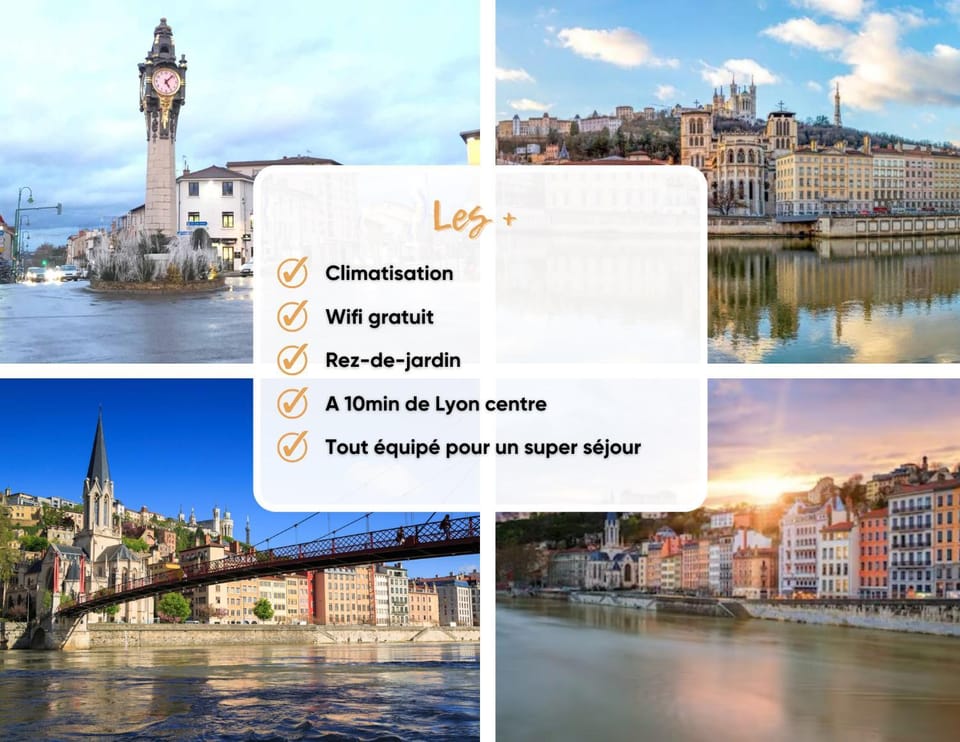 Le Perchoir Tassin - Clim & Proche Campus du numérique Apartment in Tassin-la-Demi-Lune