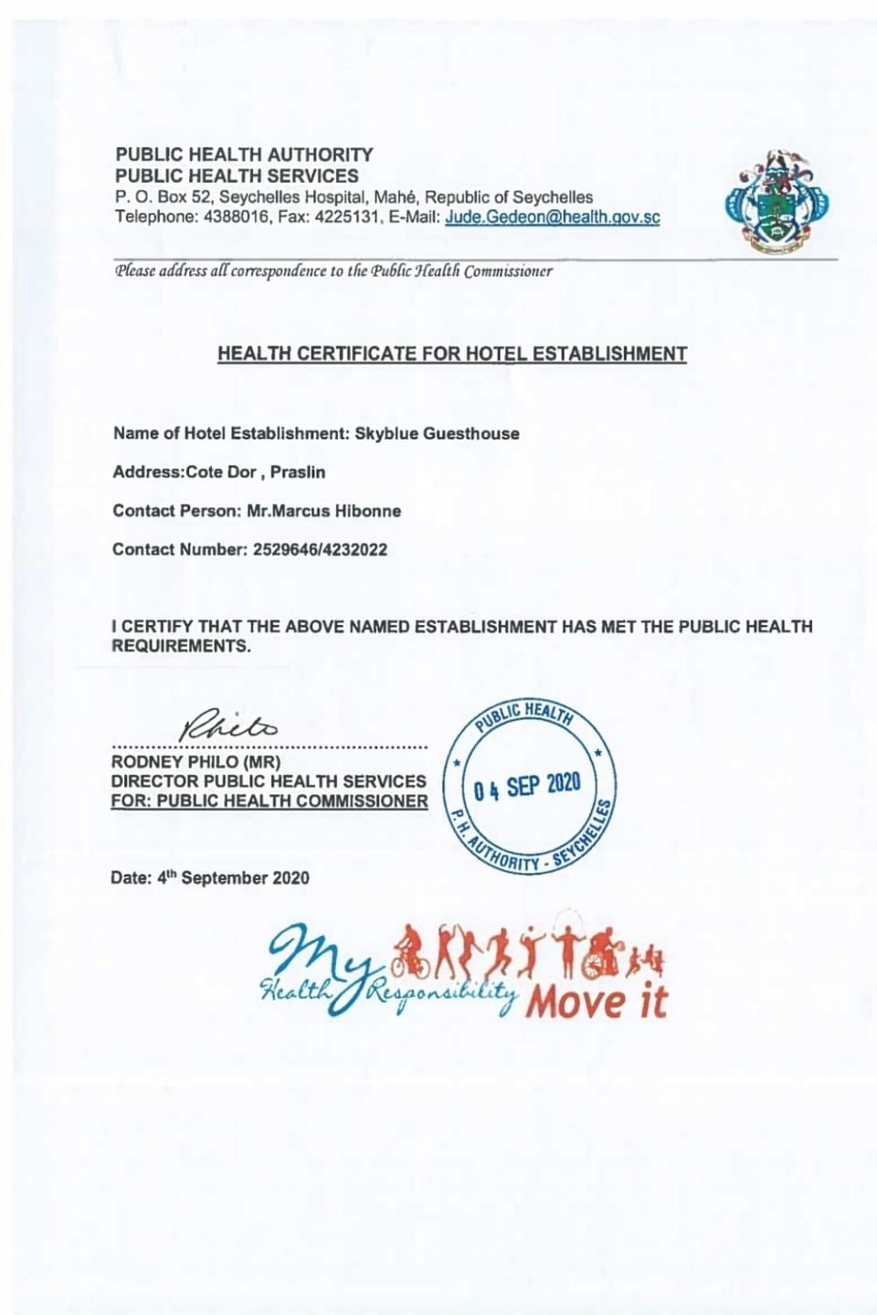 Certificate/Award