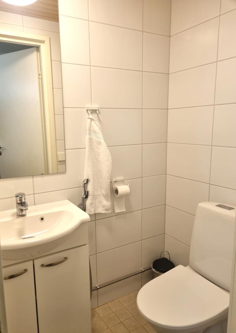 Toilet, towels