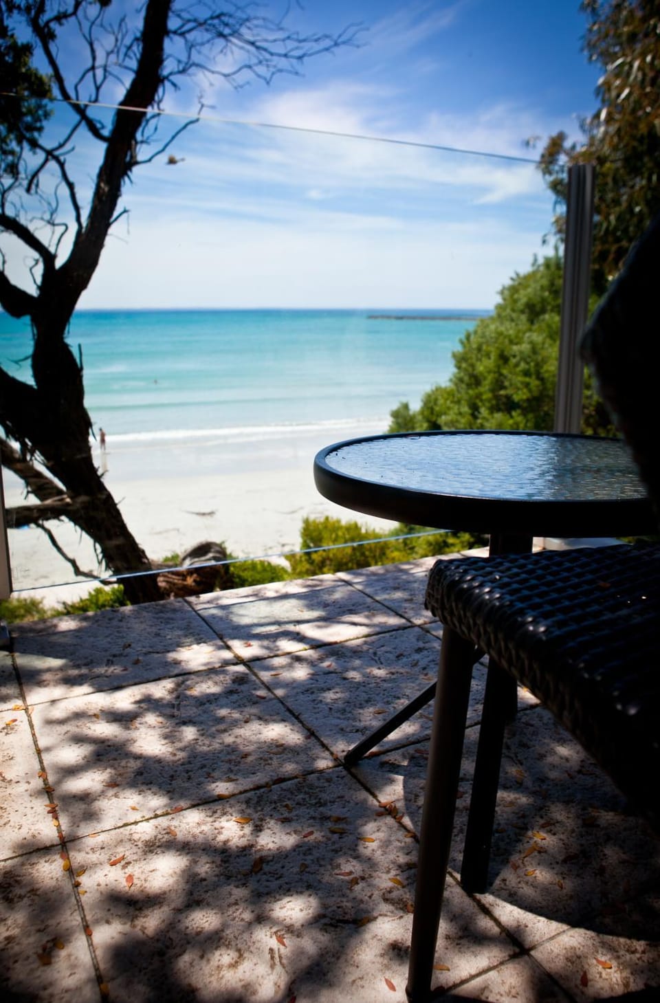 View (from property/room), Balcony/Terrace, Beach