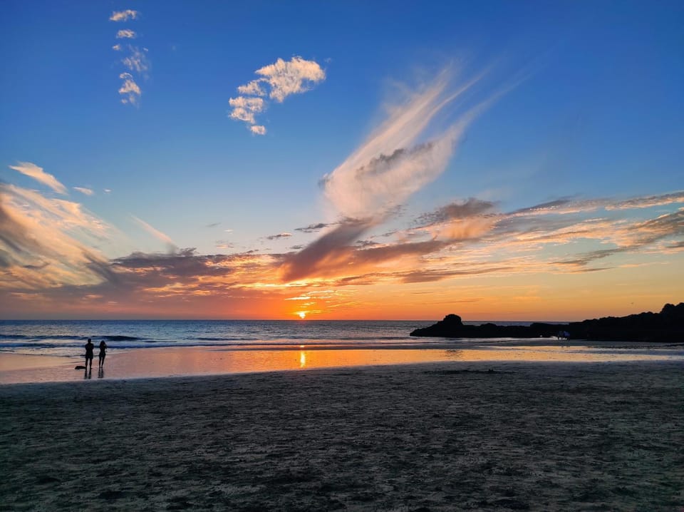 Nearby landmark, Beach, Sunset