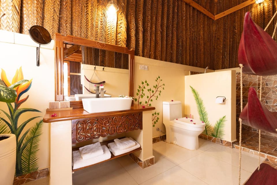 Bathroom, towels