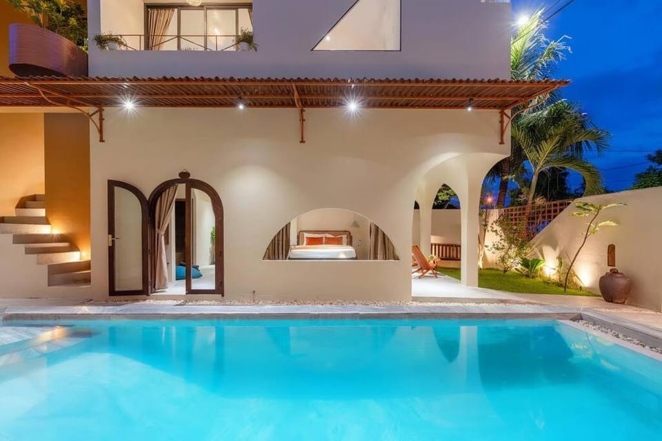 Night, Swimming pool