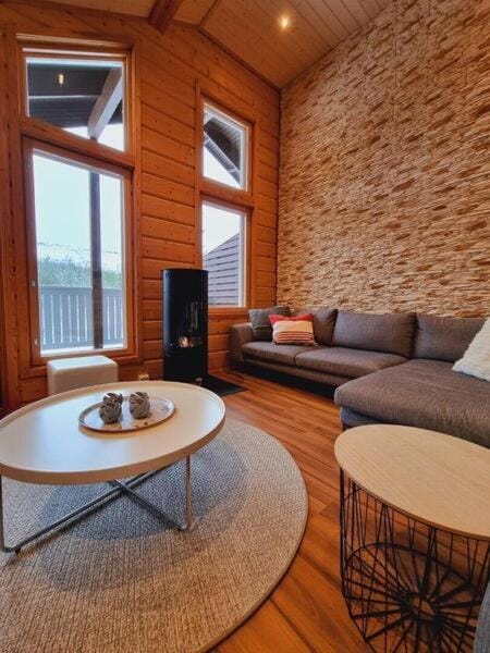 Living room, fireplace