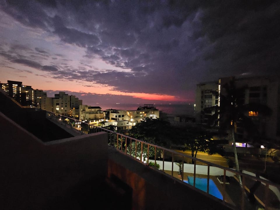 View (from property/room), Balcony/Terrace, Sea view, Sunset