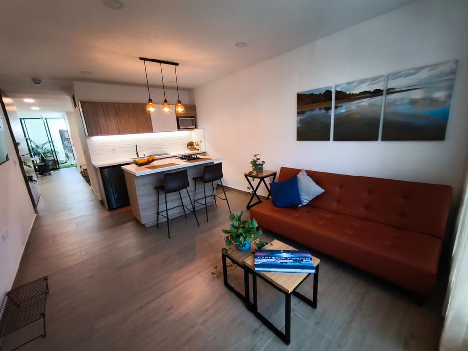 Kitchen or kitchenette, Living room