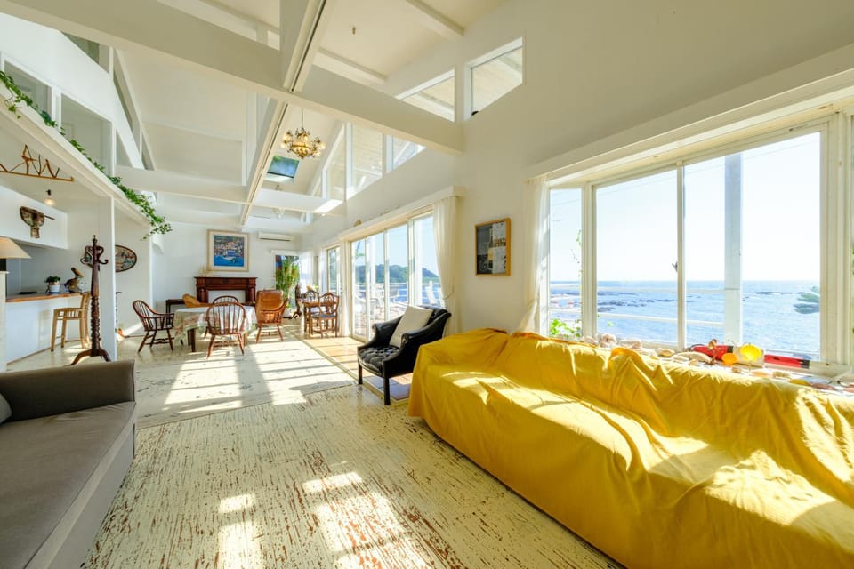 Natural landscape, Living room, Sea view