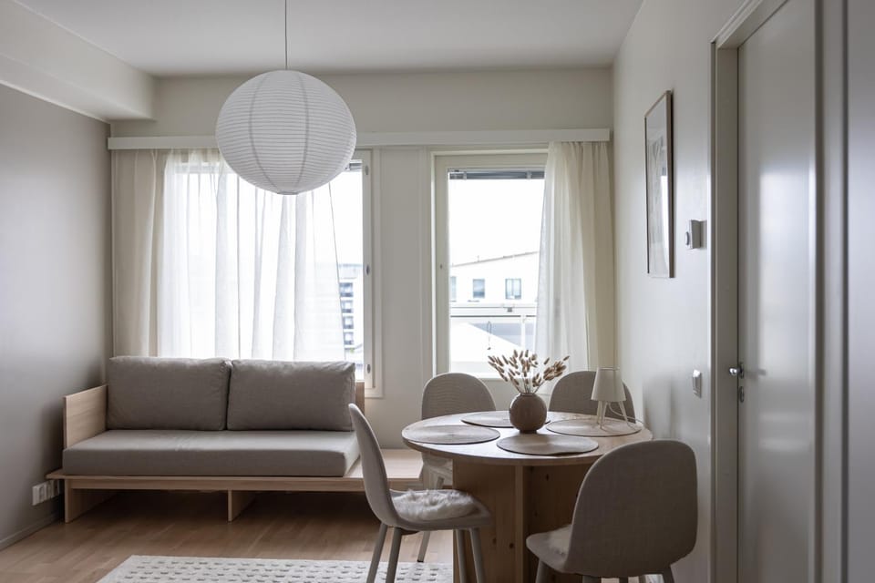Living room, Seating area, Dining area