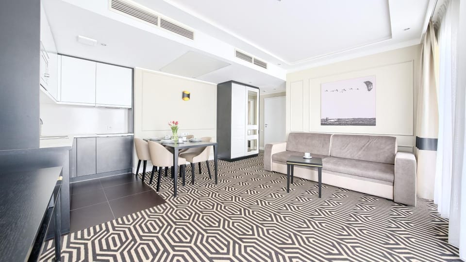 Living room, Seating area, Dining area