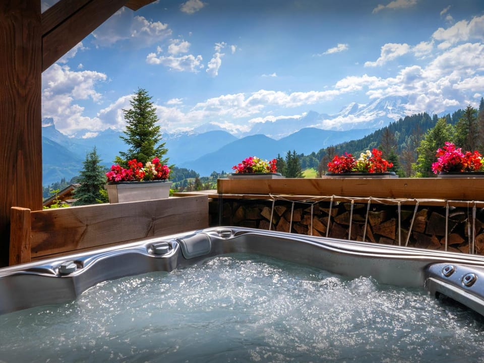 Day, Natural landscape, Summer, Hot Tub, Mountain view