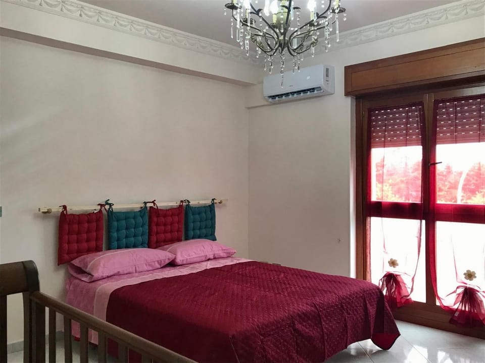 Bedroom, cot, air conditioner