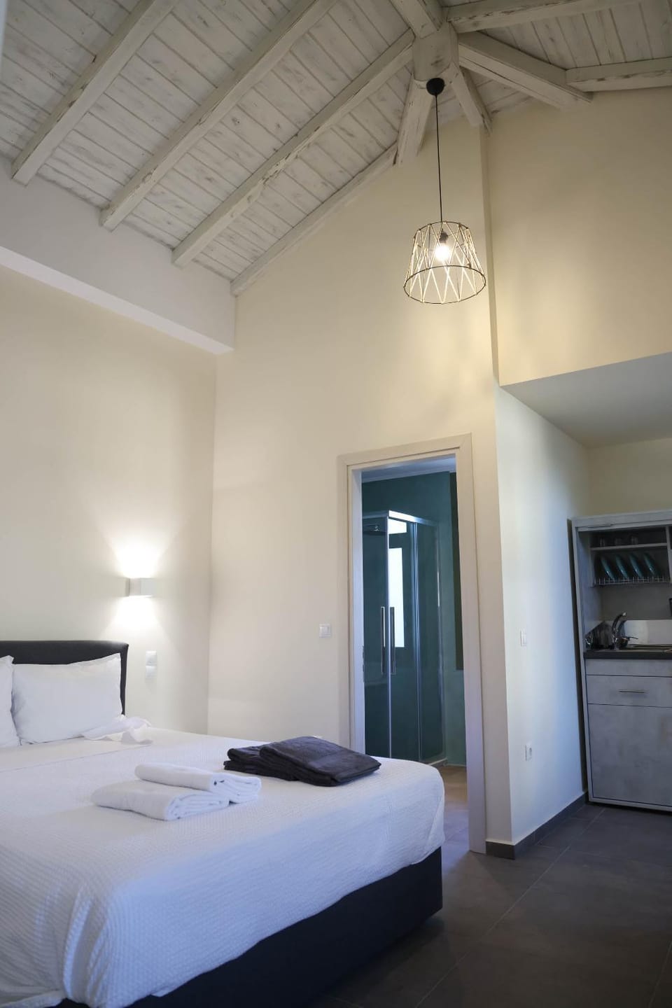 Bed, Kitchen or kitchenette, Photo of the whole room, Bedroom